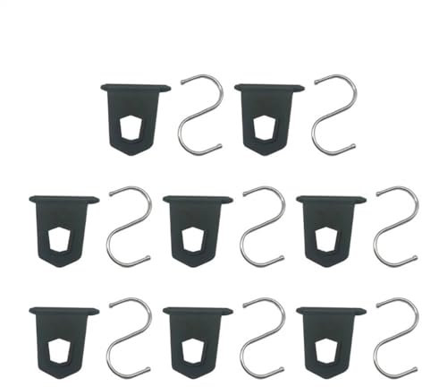 TYZK Crochets universels for Caravane, Camping-Car, Tente, fête, Porte-Manteau, Clips à Crochets, 8 pièces