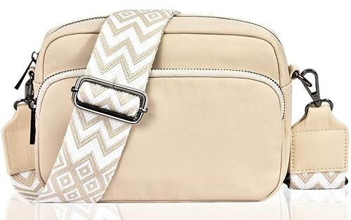 GASSDA Crossbody Bag Damen Kleine Umhängetasche Damen Nylon Handtasche Taschen mit Abnehmbarem Schultergurt
