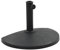 Gecheer Parasol Base Half Round Polyresin 9 kg Black Parasol Umbrella Base Stand
