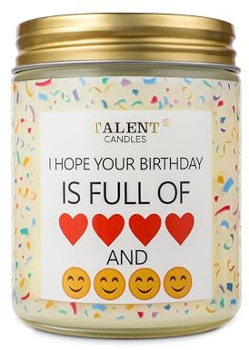 Happy Birthday Gifts | Happy Birthday Candle for Women Girls Best Friend | Birthday Gifts Ideas | Pear & White Jasmine Scented Candles