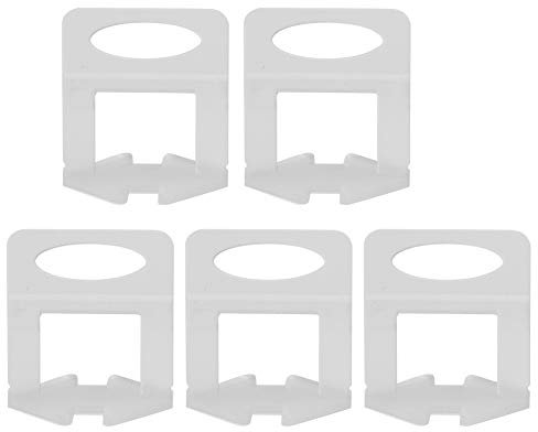 Holigie Sistema di Livellamento per Piastrelle, Clip di Livellamento per Piastrelle 100 Pezzi Clip di Base da 0,5 mm, Distanziatori per Piastrelle per Piastrelle a Parete