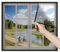 Heavy Duty Insektenschutz Fenster ohne bohren 90x120cm Schwarz Individuell für alle Fenster bis Einfache Montage