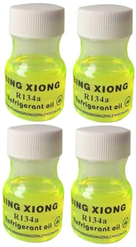 Anneome 4 Piezas Detector De Fugas Fluorescente para Aires Acondicionados De Automóviles. Aceite Refrigerante Colorante De Aire Acondicionado Detector De Fugas De Aire Acondicionado Green