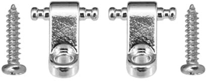 RuiJOTWAT Set of 2 Electric Guitar String Trees Roller Retainer Guides for Fender American Strat Tele ST TL Silver