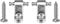 RuiJOTWAT Set of 2 Electric Guitar String Trees Roller Retainer Guides for Fender American Strat Tele ST TL Silver