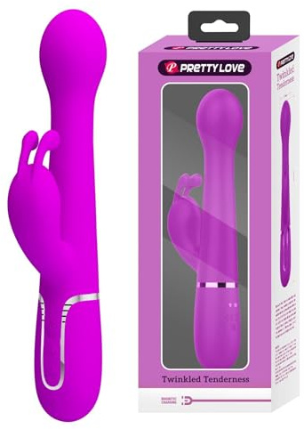 Pretty Love Dejon Rabbit Vibrator, Lila, Ø3,2x19,5 cm