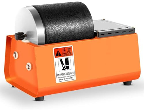 Rock Tumbler Kit Macchina Lucidatrice Elettrica - Velocità Regolabile Forte Potenza di Funzionamento/Vibrazione Uniforme e Basso Rumore per Monete Rock Stone