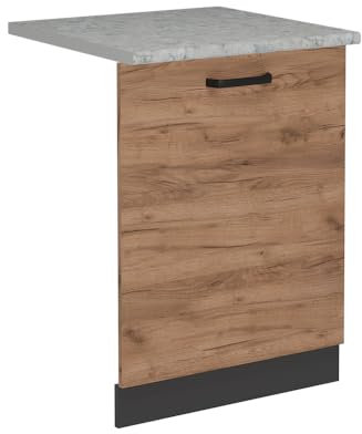 Vicco Tapa del lavavajillas R-Line, Roble Dorado, 60 cm, ET Mármol