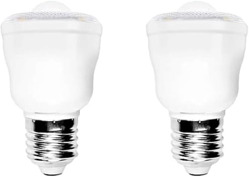 Aiwerttes E27 3W LED Lights Indoor,PIR Motion Sensor LED Bulb,Equivalent 30W,2 Pack Smart Motion Light Bulbs with E27 Edison Screw for Garage Corridor Basement(Warm White)