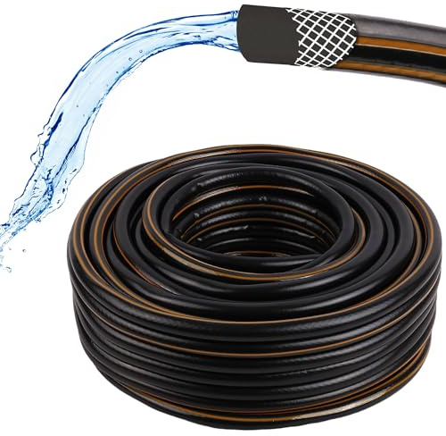 BAUSTER Gartenschlauch CARAT – 4-lagiger flexibler Wasserschlauch – UV-beständig, formstabil & ideal für Gartenbewässerung (1/2'' 30m)