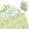 MORAINJAY 12 Bögen Blumen Geschenkpapier, Grün Floral Geschenkpapier für Frauen, Mädchen, Geburtstag, Frühling, Hochzeit, Muttertag, 68 x 50 cm