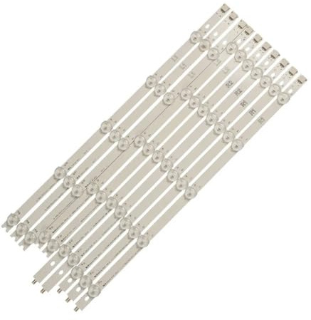 NXVASKEIP Striscia di retroilluminazione a LED da 10 pezzi for LG 42LA620S 42LN570S 6916L-1214A 6916L-1215A 6916L-1216A 6916L-1217A Barra luminosa