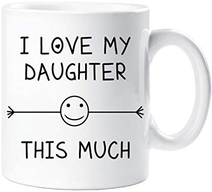 60 Second Makeover I Love My fille This Much Tasse AMI MAMAN PAPA CADEAU D'anniversaire Nouveauté Noël humour marrant fête des pères fête des mères