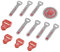 coocazoo MatchPatch Special Sprinkled Hibiscus, rot, Zubehör-Set um Rucksäcke selbst zu gestalten, austauschbar