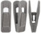 Corodo Velvet Hangers Clips, 20 Pack Non-Slip Hanger Clips Strong Coat Hanger Clips, Removable Clothes Clips, Grey
