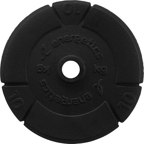 ENERGETICS Hantelscheibe Guss 10/15/20 kg, schwarz,1X15