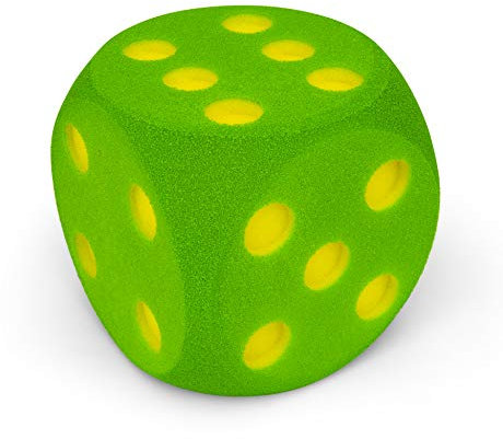 Volley Schaumstoffwürfel Gross | 16 cm | Grün |Schaumstoff Würfel Groß | XXL Würfel Schaumstoff | Großer Softwürfel | Made in Germany
