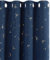 Deconovo Sichtschutz Vorhang mit Ösen, Blickdichte Gardinen, Wohnzimmer Vorhang für Junge, 160x132 cm(HöhexBreite), Dunkelblau, 2er Set