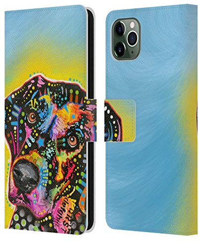Head Case Designs Officially Licensed Dean Russo Labrador Dogs Leather Wallet Case Compatible With Apple iPhone 11 Pro Max