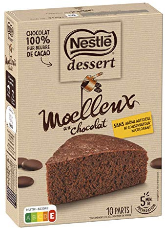 Nestlé Dessert - Préparation pour Gâteau - Moelleux au Chocolat - 344g