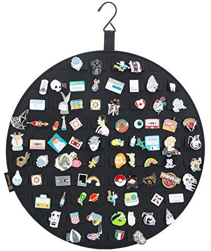 PACMAXI Hängende Brosche Pin Display Halter, Wand Pin Collection Storage Organizer, Cute Pin Banner Case Hold Up to 76 Pins.(Pins not Included), Filz