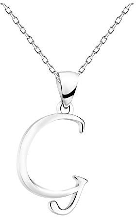 SOFIA MILANI - Damen Halskette 925 Silber - G Buchstaben Anhänger - 50345