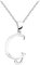 SOFIA MILANI - Damen Halskette 925 Silber - G Buchstaben Anhänger - 50345