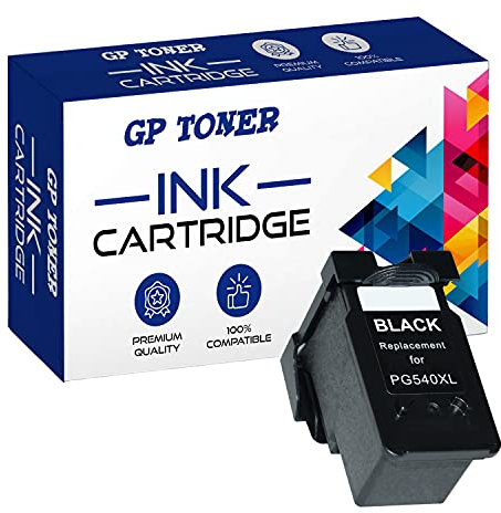 GP TONER Druckerpatronen für Canon PG-540 Pixma TS5150, TS5151, MG3650s MG3650, MG4250 MG3600, MG3550 MG3500, MG3200 MG3150 MG3250, MX535 MX395, MX475 Schwarz