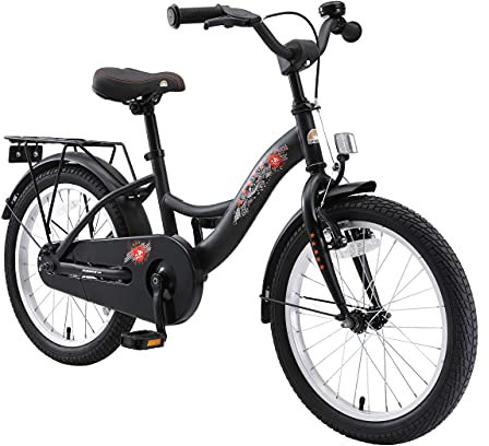 BIKESTAR Kinderfahrrad für Jungen ab 5 Jahre | 18 Zoll Kinderrad Classic | Fahrrad für Kinder Schwarz | Risikofrei Testen