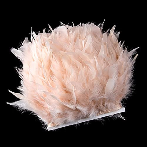 POIUL 1 Meter Flauschige Marabou Türkei Federn Trim Weiß Hochzeit Kleid Dekoration 15-20 cm Juju Hut Dekor Federn Großhandel