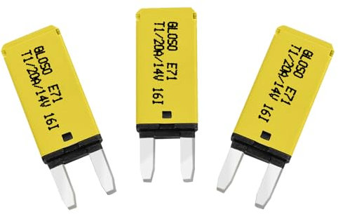 Gloso Disjoncteur Fusibles à lames Réinitialisation automatique Mini Le bateau Camion Voitures 20 AMP 3 paquets E71