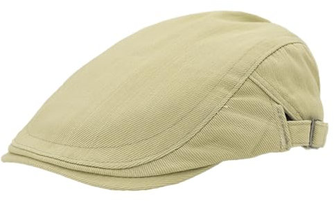 KeepSa Herren Newsboy Schiebermütze Flatcap Baumwolle Tellermütze Schlägermütze Gatsby Ivy Barett Cap Schirmmützen Hut Sommer Atmungsaktiv Verstellbare Vintage Cabbie Cap 56-59CM