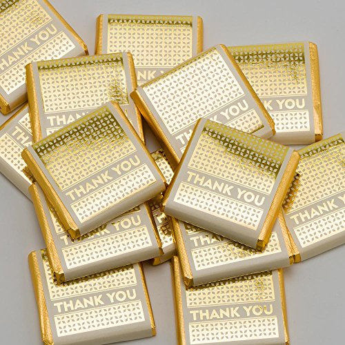 Italian Options Gold Thank You Chocolate Neapolitans (25 Chocolates)