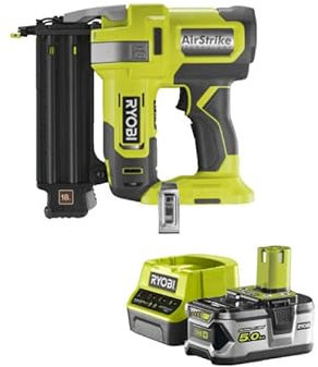 Pack RYOBI Cloueur d'assemblage air comprimé 18V OnePlus R18GN18-0 - 1 Batterie 5.0Ah - 1 Chargeur rapide RC18120-150