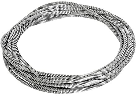 Fili Metallici 1,5-5mm 1kg, 10-110m, 7x7 o 7x19 304 Cavo in Acciaio Inox Corda per Pesca più Morbida Cavo Cavo stendibiancheria Sollevamento Fili di Acciaio Filo di Acciaio Inossidabile (Size : 5MM)