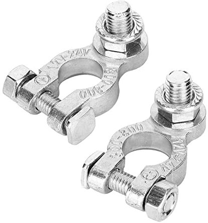 Battery Terminal Connectors, Suithink 2 Pieces 12V/24V Universal Heavy Duty Stud Type Battery Connector Clamp for Marine Car Boat RV