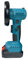 Cordless Angle Grinder 21V Brushless Mini Rechargeable Angle Grinder 180° Rotation Polishing Machine for 18V Makita Battery, for Cutting, Grinding, Polishing,2 Battery