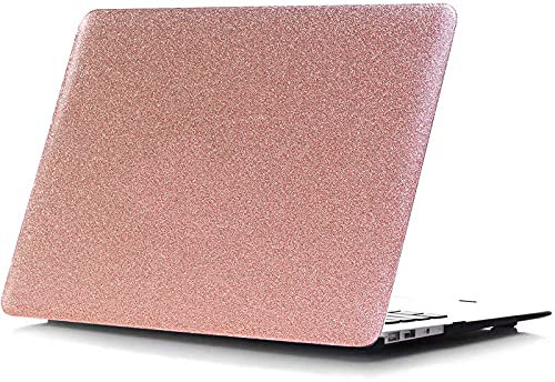 AMCJJ Compatible with MacBook Air 11 Inch Case 2015 2014 2013 2012 Release A1465 A1370, Plastic Hard Shell Case - Glitter Rose 1