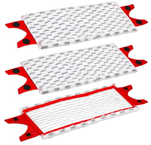 BONBELONG Bodenwischer Ersatzbezug für Vileda Ultramax 3 Stück Wischmopp Ersatz für Vileda Mop Besen Leicht zu Befestigen Staubwischer Schmutzige Flecken Entfernen Boden Reinigen Grau
