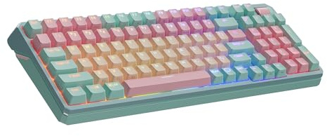 Cooler Master MK770 Macaron Wireless Mechanical RGB Gaming Keyboard, Kailh Box V2 Linear Red Switches, Gasket Structure, Hot-Swappable, Bluetooth|2.4GHz, Tactile 3-Way Dial, QWERTY (MK-770-MCKR1-US)