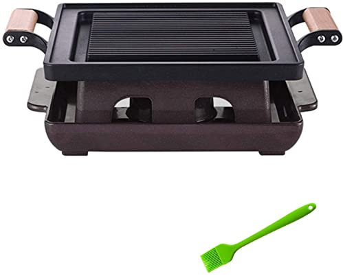 Grill Holzkohle Haushalt Einzel Mann Mini Outdoor Indoor Grill Tisch BBQ Koreanische Küche Von-Stick Barbecue Gericht Hotel teppanyaki