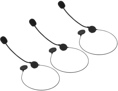 CIYODO 3pezzi Microfoni Giocattolo Prop Con Cuffie Per Cosplay e Feste Accessorio Costume Ergonomico Per Eventi e Celebrazioni