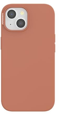 PopSockets iPhone 15 Hülle Kompatibel mit MagSafe, Handyhülle für iPhone 15, kabellos aufladbar, nur Hülle, Süßer Terra-Cotta