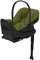 Cybex Cloud G Lux Comfort Extend Babyschale mit Anti-Rückprall-Basis, Ladebein, linearer Seitenaufprallschutz, Verriegelungsmontage, ergonomische Vollneigung, verlängerte Beinstütze, Naturgrün