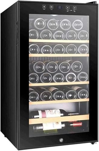 QPZMALSKY Thermoelektrischer Rotwein Und Weißweinkühlschrank, Unabhängiger Weinkühlschrank, Digitaler Temperaturbildschirm, Doppelte Temperierte Glastür, Ope, Ope