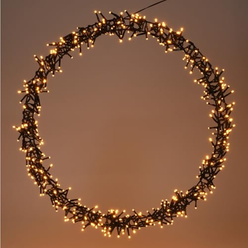XL Türkranz 400 LED Tischdekoration Wanddekoration LED Kranz Ø48cm IP44 Außen und Innen
