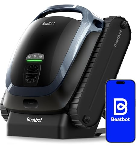 Beatbot AquaSense 2 Cordless Robotic Pool Vacuum Cleaner, Smart Surface Parking, Double-Pass Waterline Scrubbing, Cleans Floor, Walls and Waterline