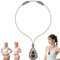 Sienova Portable Lymphatic Massager Device, Sienova Tragbares Lymph-Massagegerät, EMS Lymphdrainage-Nackenmassage, Nackenmassagegerät mit 5 Modi und 15 Intensitätsstufen für Frauen Männer (Gold)