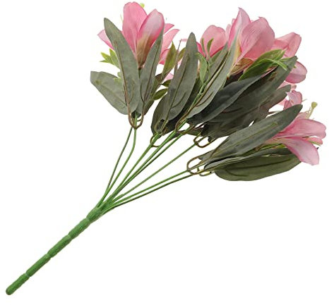 PRETYZOOM Bouquet De Lys Artificiels Réalistes pour Décoration Intérieure Fleurs De Lys Artificielles Réalistes pour Centres De Table De Fête Et Bouquets De Mariée