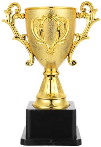 YARNOW Coppa Premio Calcio Ragazzo Ragazza Piccola Leggera Resistente Premio per Vincitori Gare Sportive per Calcio Volley Bowling (Stile 2, Altezza Totale 21cm)